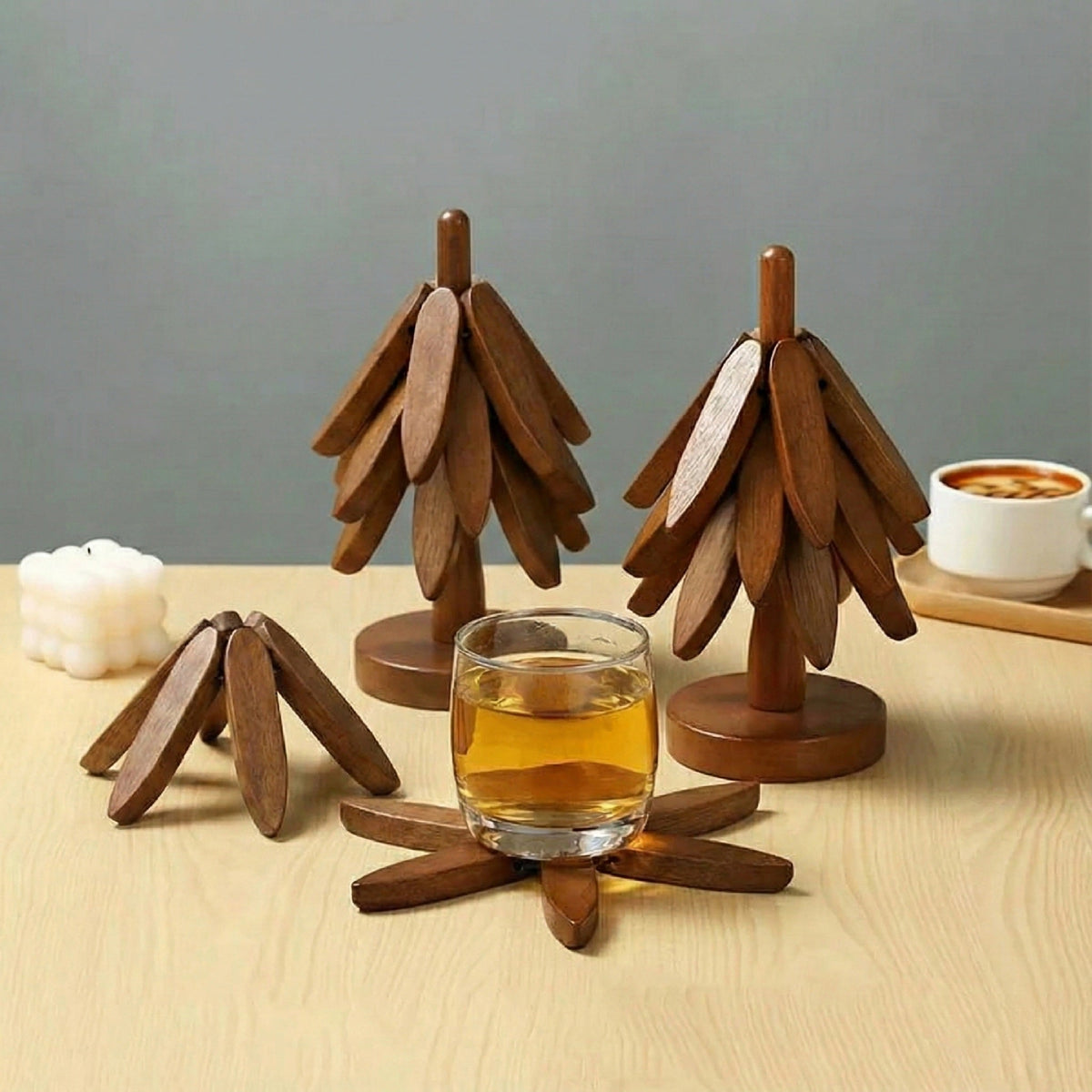 Dessous de plat pliable en bois Oralysse