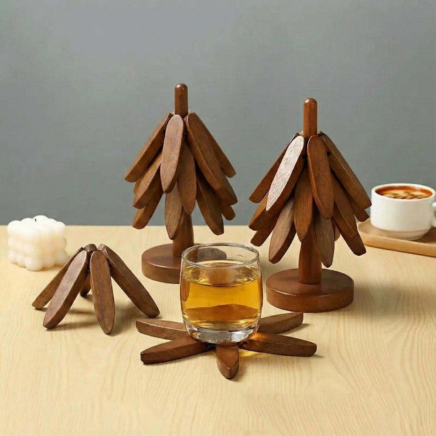 Dessous de plat pliable en bois Oralysse