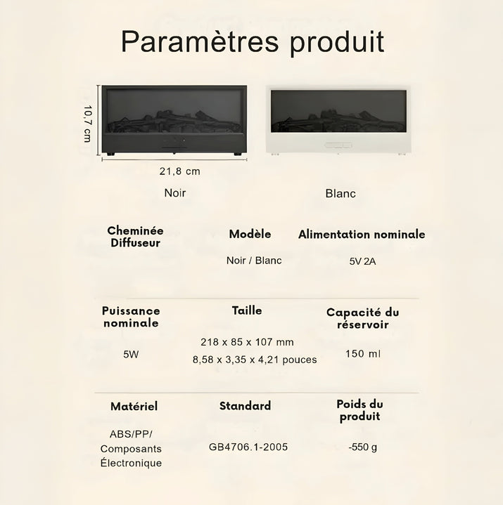 Diffuseur Cheminée Aromatique Oralysse