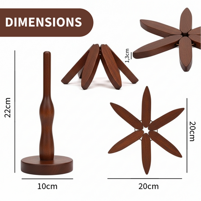 Dessous de plat pliable en bois Oralysse